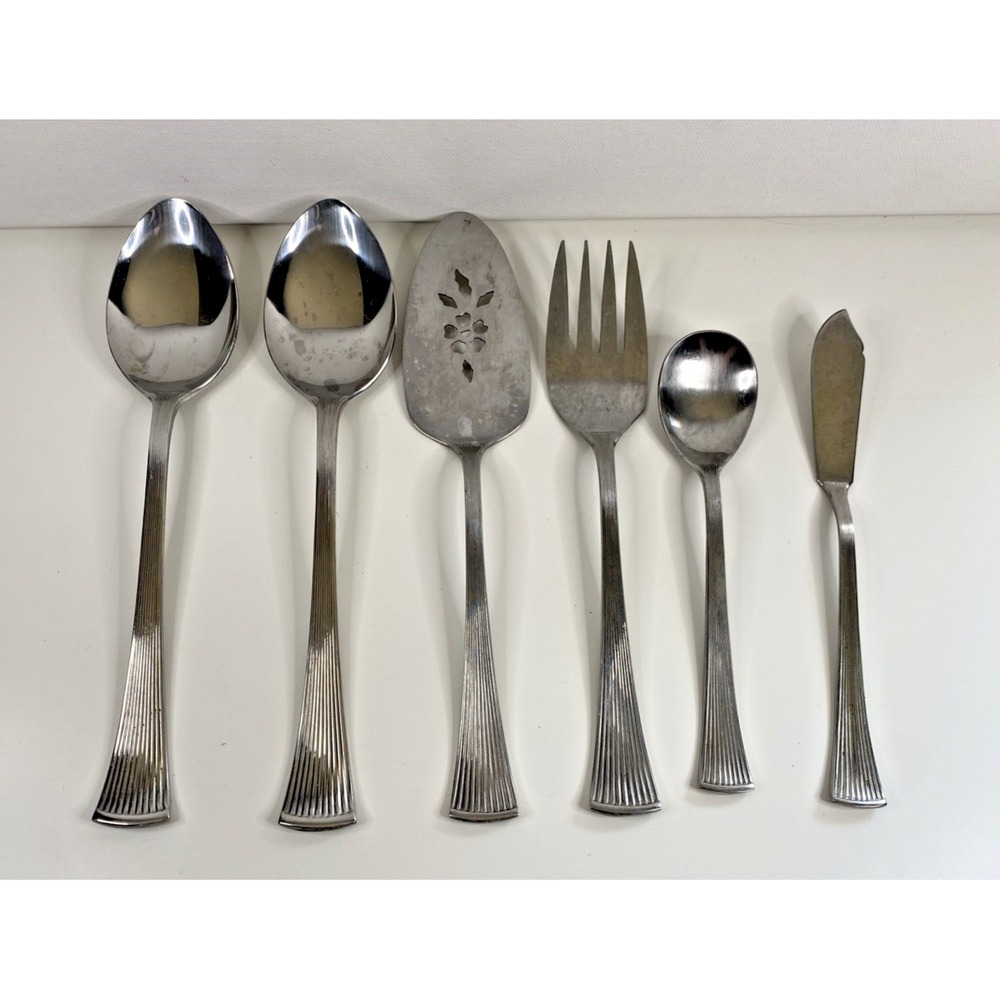 Van Cortland (Stainless) Barclay Geneve Japan 6 Set Serving Pie Butter Knife